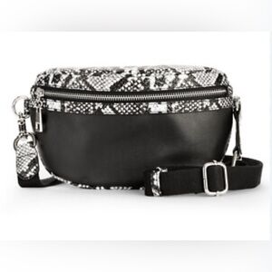 Black and Snake Print Women's Bum Bag NWT